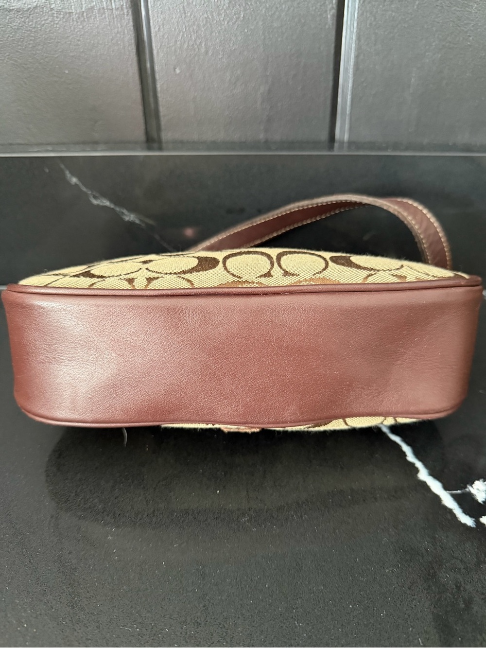 Rare USA Made Coach 6094 Signature Demi Y2K Baguette Bag - Picture 6 of 11
